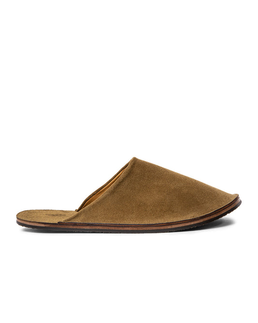 Slide - Light Tobacco Calf Suede