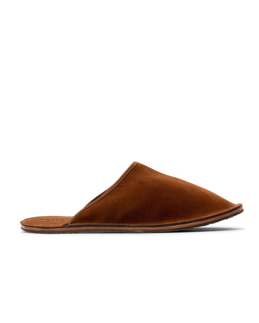 Slide - Parisian Brown Janus Calf Suede
