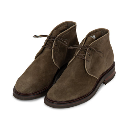 Uplands Boot - Dark Olive Janus Calf Suede - VIBERG