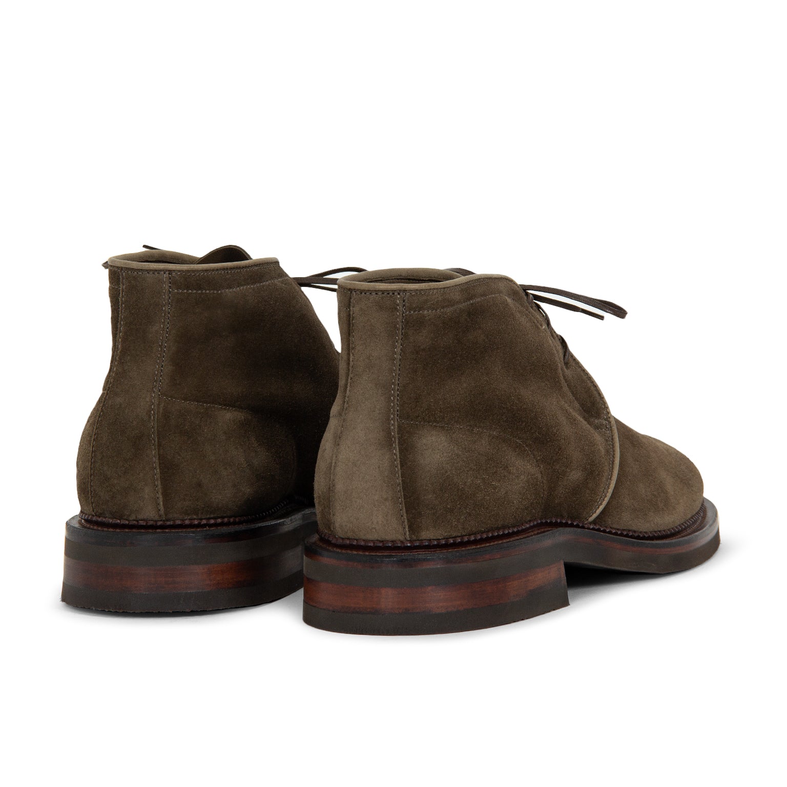 Uplands Boot - Dark Olive Janus Calf Suede - VIBERG