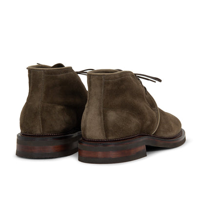 Uplands Boot - Dark Olive Janus Calf Suede - VIBERG