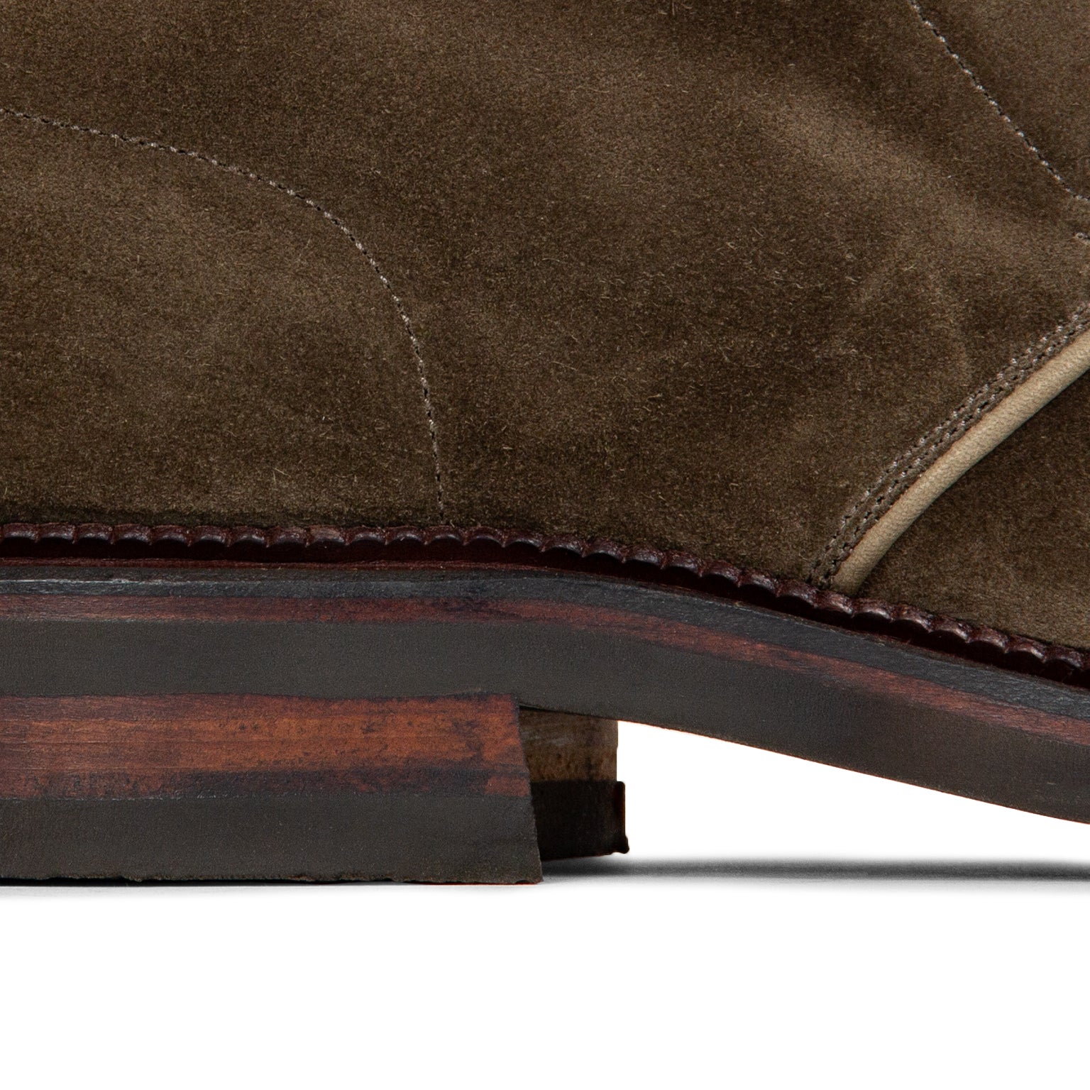 Uplands Boot - Dark Olive Janus Calf Suede - VIBERG