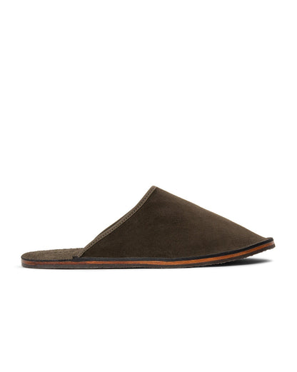 Slide - Loden Janus Calf Suede