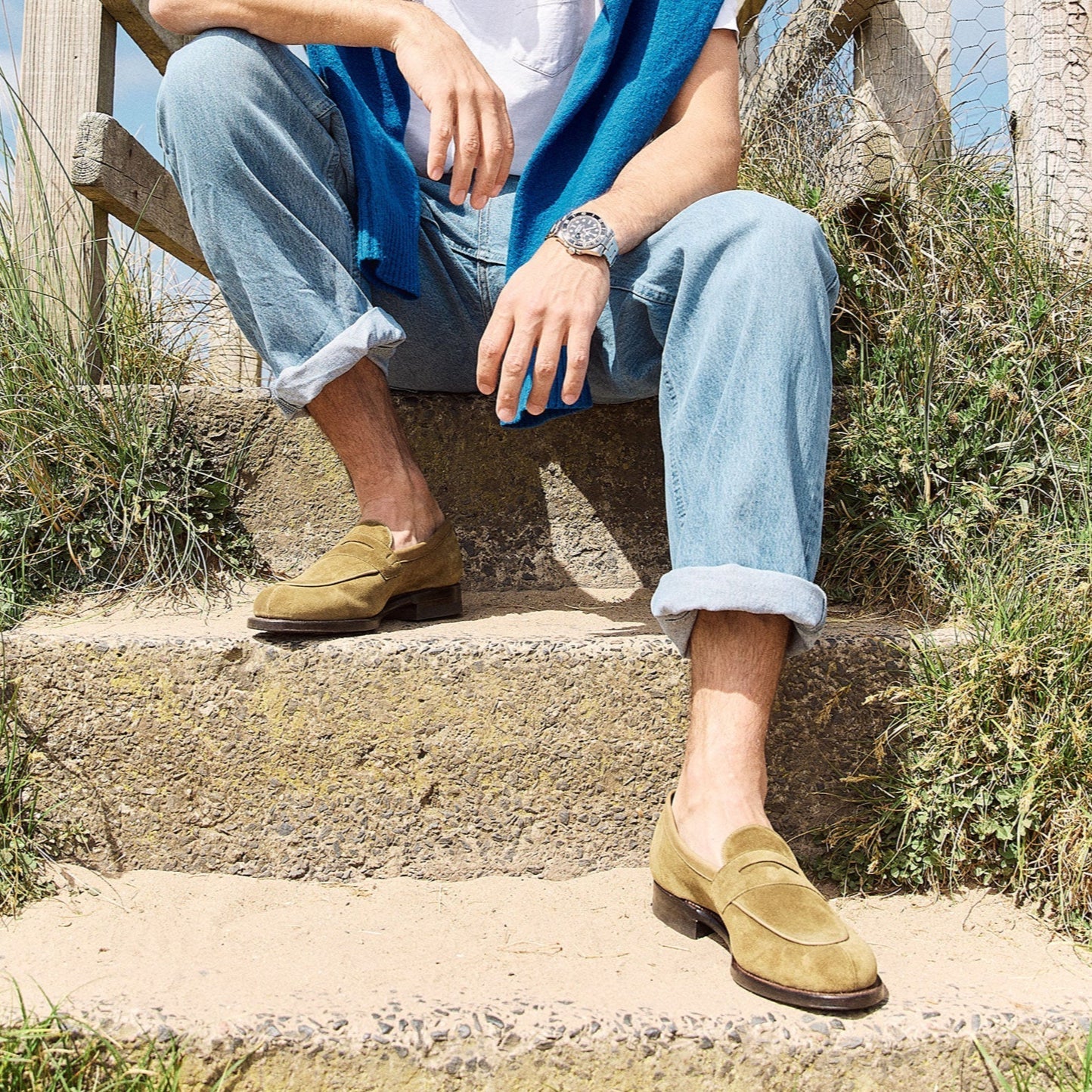 Bristol - Avocado Janus Calf Suede - VIBERG