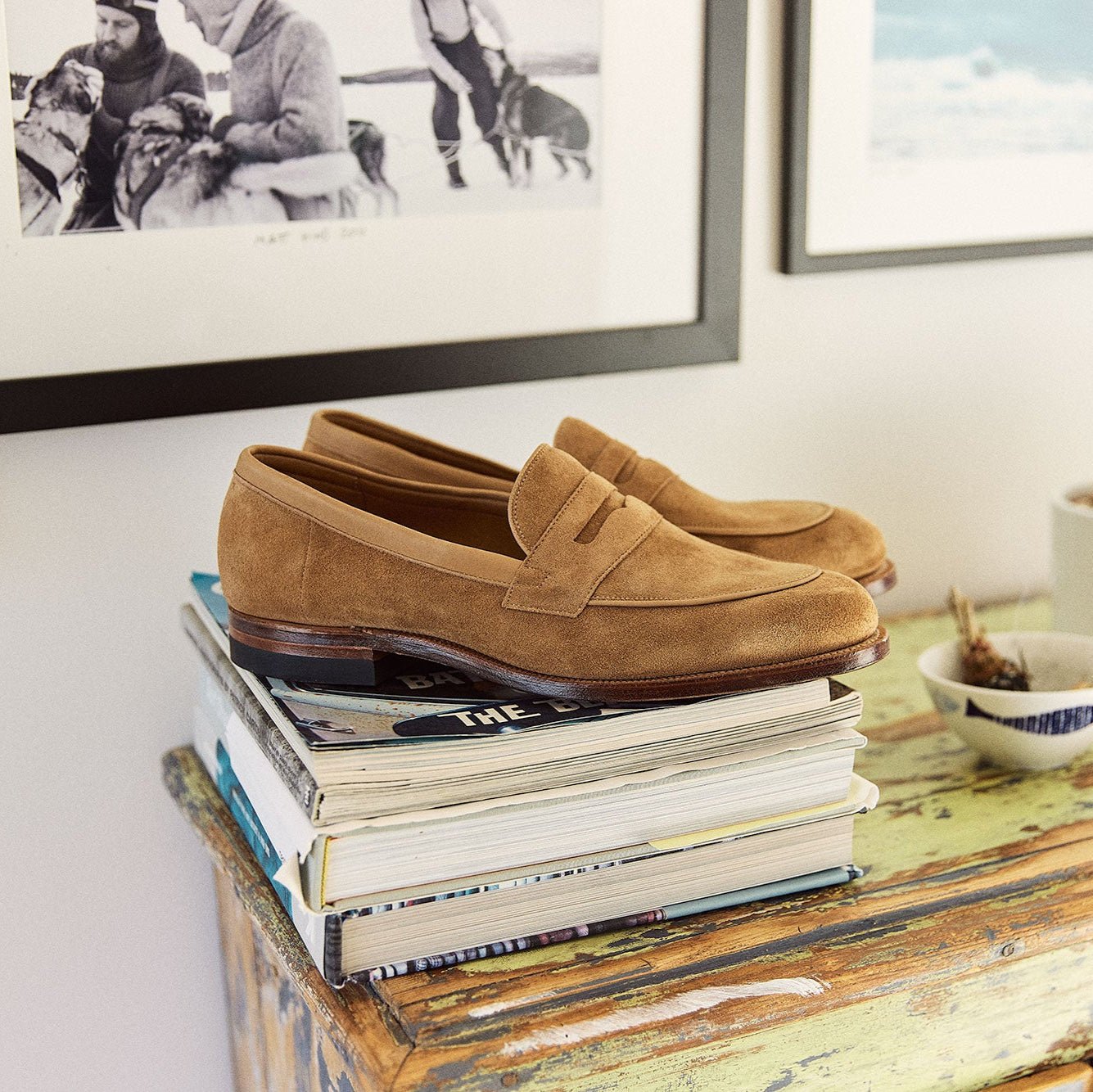 Bristol - Peanut Papillon Calf Suede - VIBERG