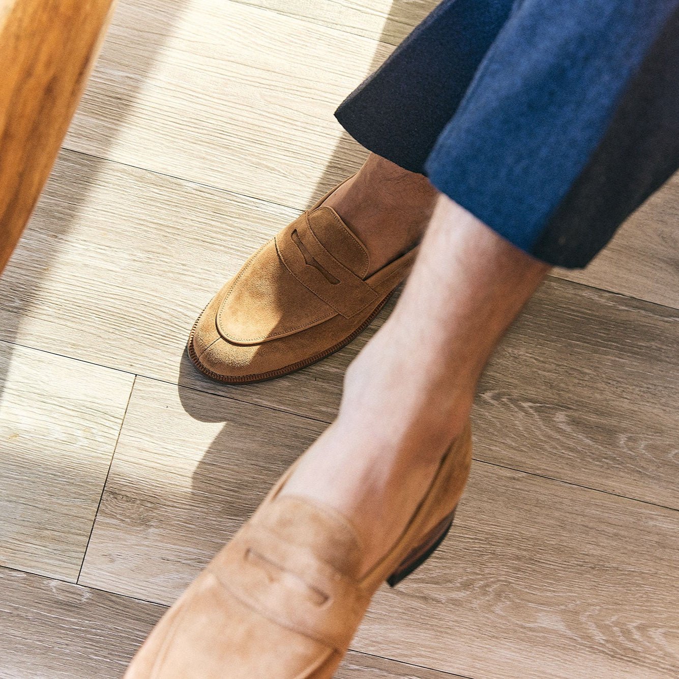 Bristol - Peanut Papillon Calf Suede - VIBERG