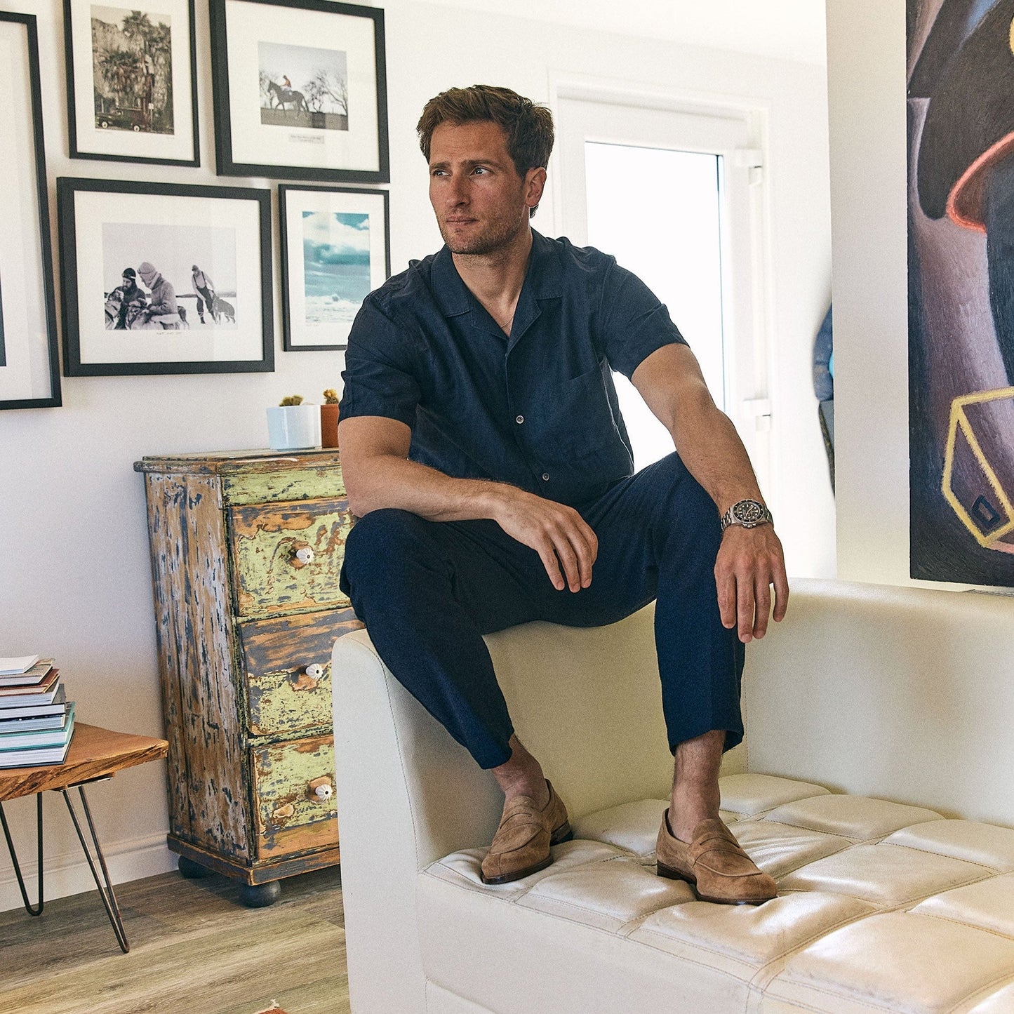 Bristol - Peanut Papillon Calf Suede - VIBERG