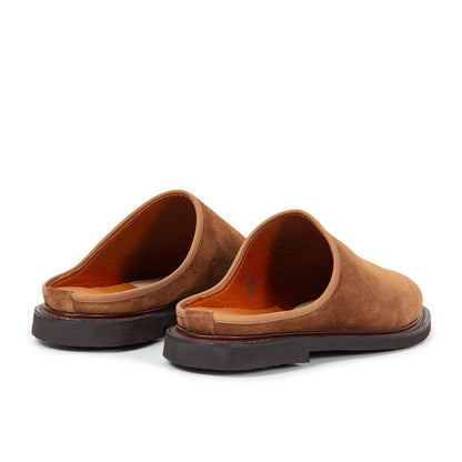 Mule - Acorn Janus Calf Suede - VIBERG
