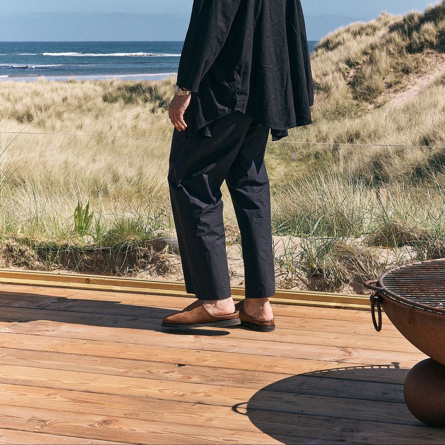 Mule - Acorn Janus Calf Suede - VIBERG