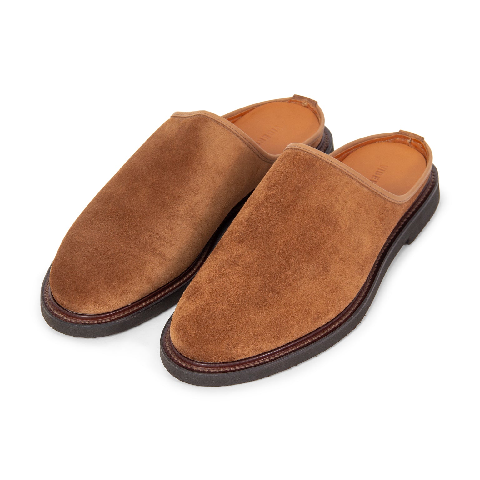 Mule - Acorn Janus Calf Suede - VIBERG