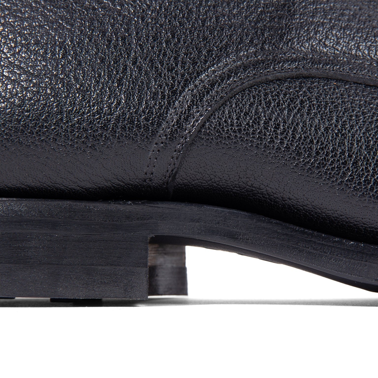 Navvy Cut Shoe - Black Tanganiyka - VIBERG