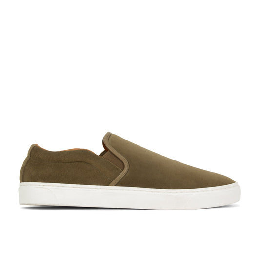 Slip On - Avocado Janus Calf Suede - VIBERG