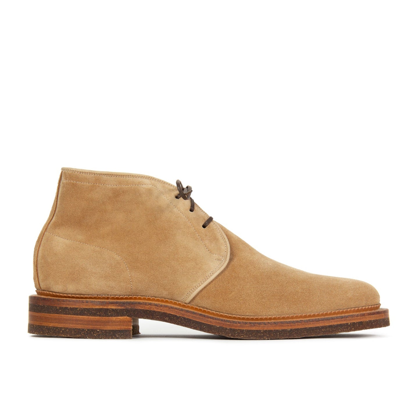 Uplands - Peanut Papillon Calf Suede (Lactae Hevea Sole) - VIBERG