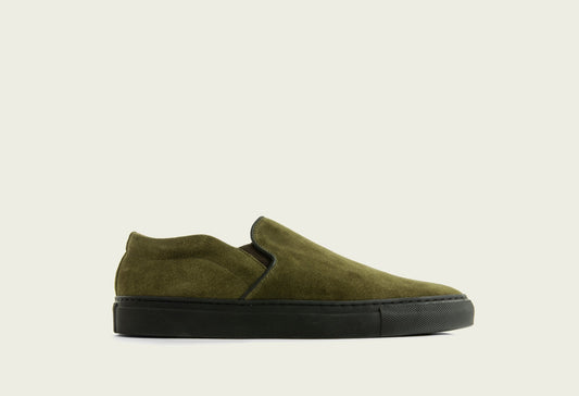 Slip On Bamboo Calf Suede